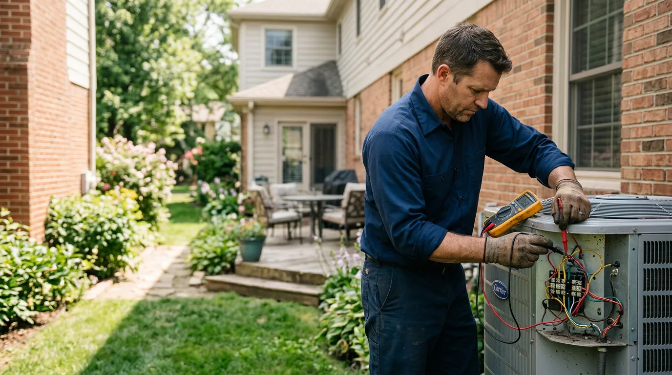 HVAC technician working near Rushville, NE